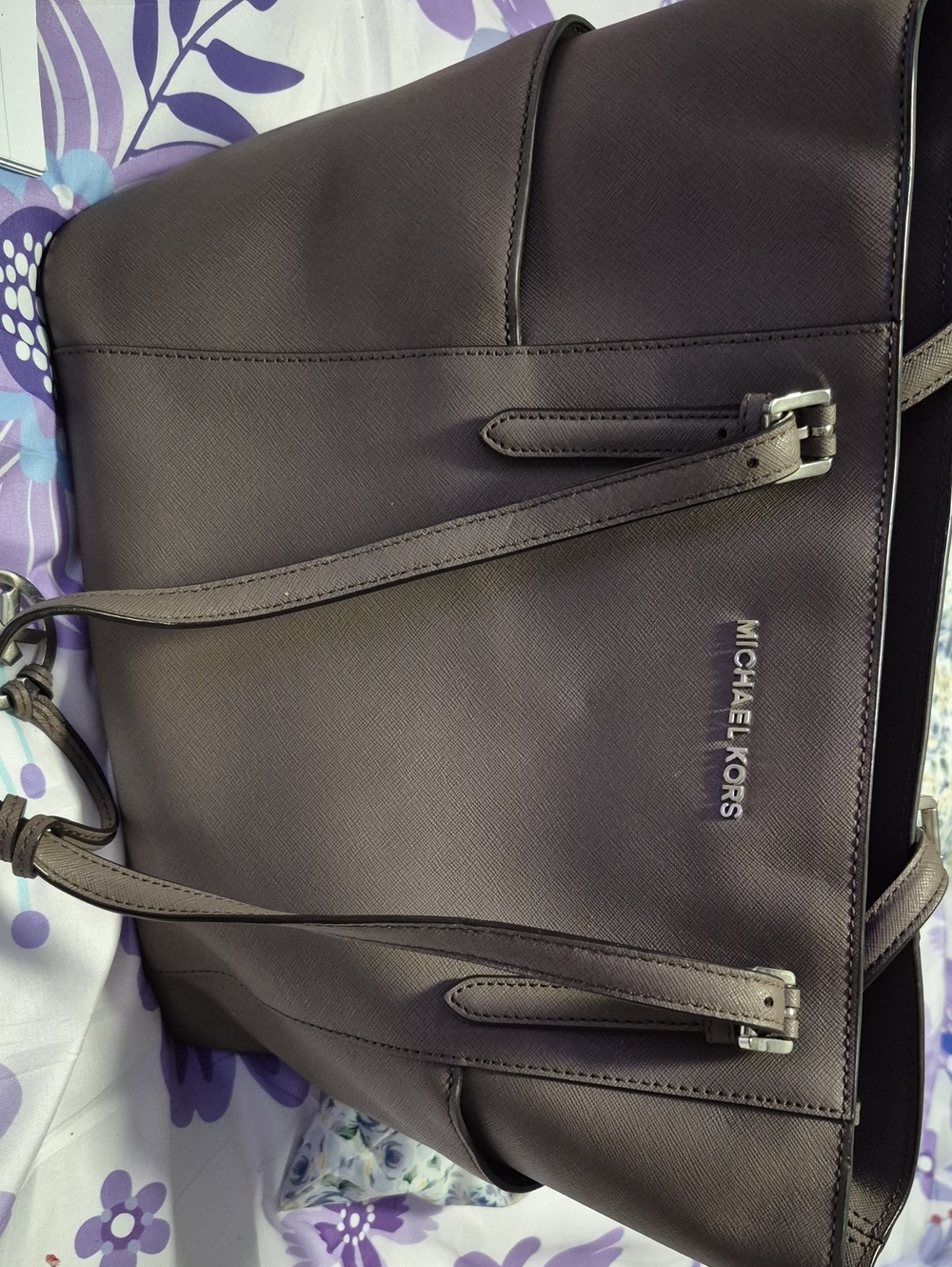 Michael Kors Plum Saffiano Leather Tote